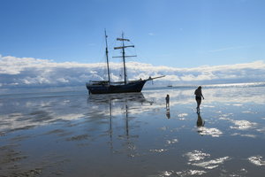 Wandelen over de zeebodem